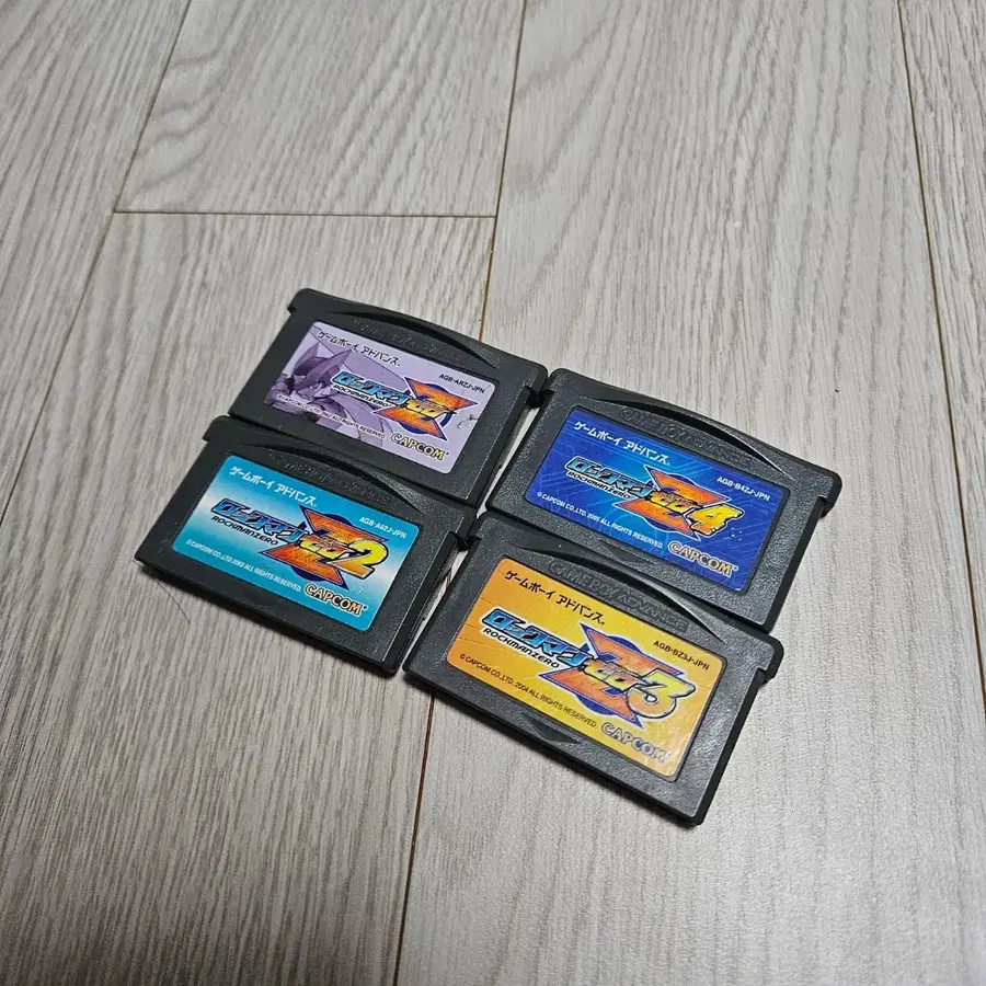 (배터리교체)닌텐도 GBA 록맨 제로 1~ 4 일판 알팩 세트 게임보이