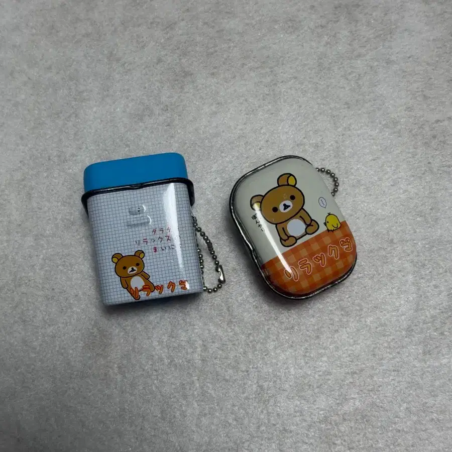 고전 리락쿠마 코리락쿠마 틴케이스 가챠 키링