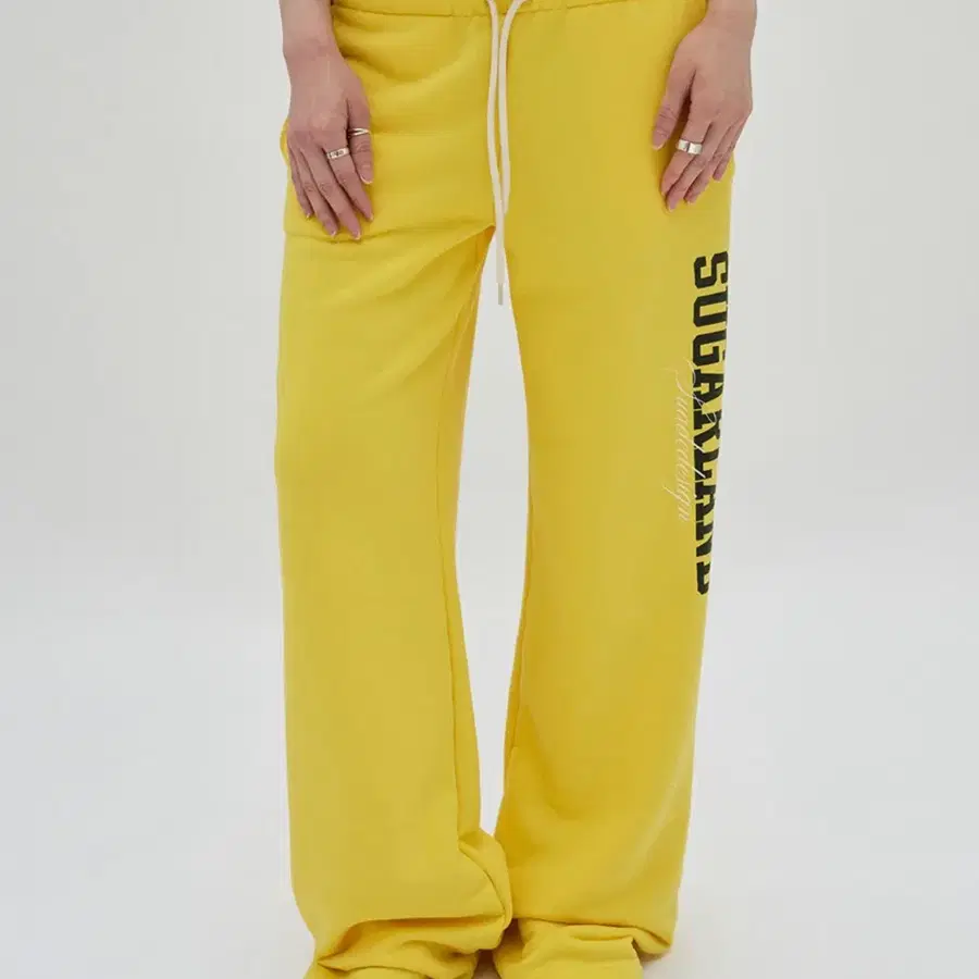 스웨이드 suade SUGARLAND SWEAT PANTS yellow, M