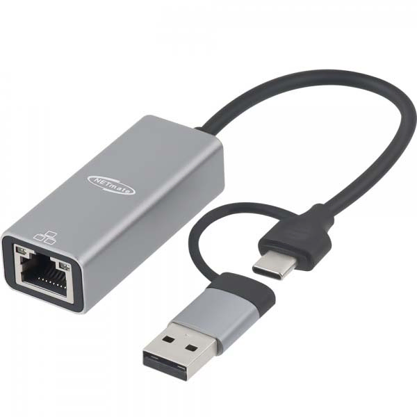 USB2.0 2in1 100Mbps A+C타입 유선랜카드