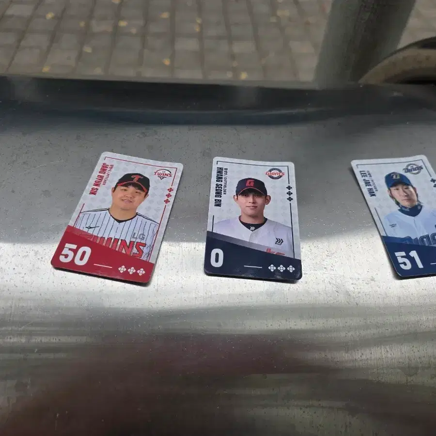 kbo 포토카드 3장
