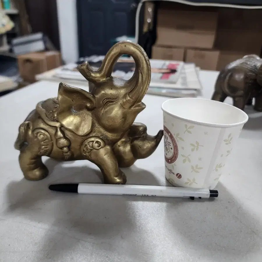 놋쇠 코끼리 가로14cm