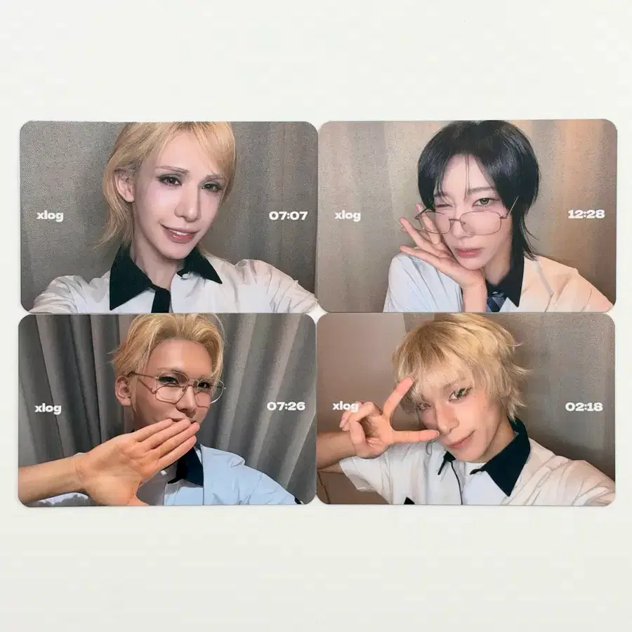[Set of 4] XLOV 엑스러브 포토카드 미공포 포카 POB xlog Photocard POCA RUI WUMUTI HYUN HARU 루이 우무티 현 하루