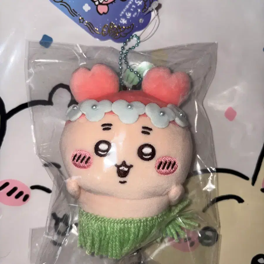 카니 치이카와 극장판 인어섬 마스코트 키링 하치와레 세이렌 우사기 랏코 시사 모몽가 쿠리만쥬 봉제인형 누이구루미