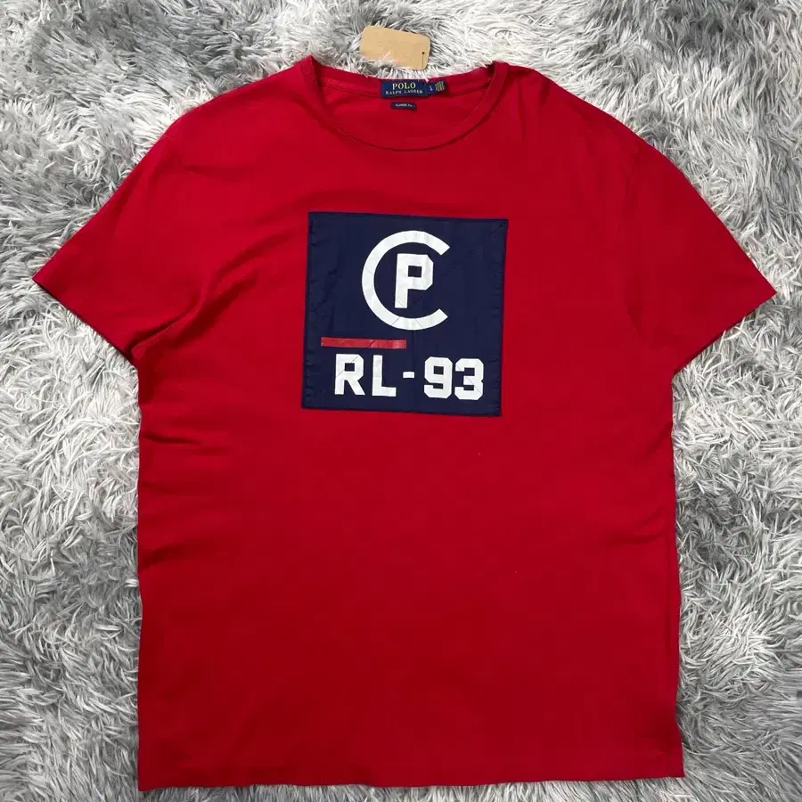 폴로 랄프로렌 신형 RL 빅로고 레드 반팔 티셔츠y 7379