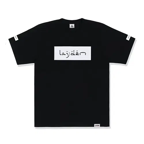 [새상품] 레이든 티셔츠 S사이즈 LANGUAGE TEE - BLACK