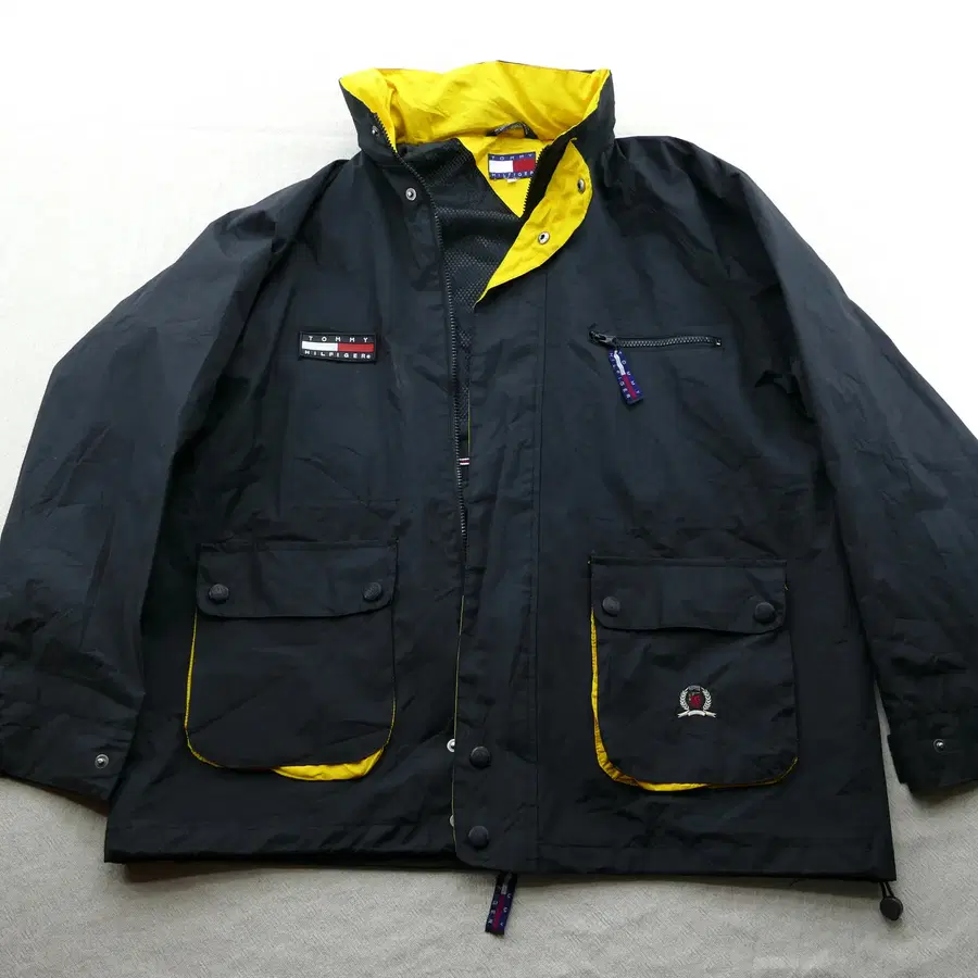 [XL] 타미힐피거 90s 오리지널 올드스쿨 마운틴 파카 자켓 블랙