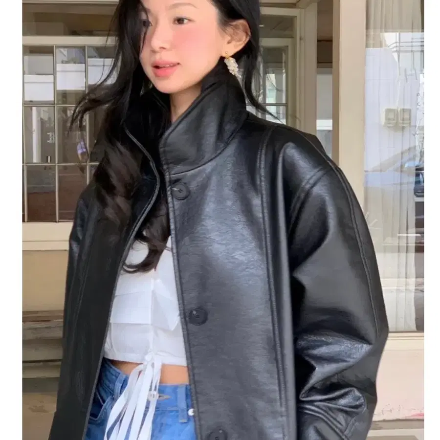 파르벵 보른 레더자켓 새상품