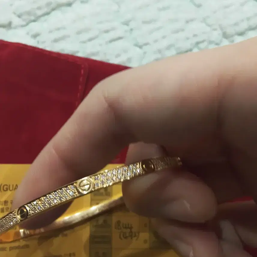 까르띠에 러브팔찌 풀파베 18k 제작 사진 2