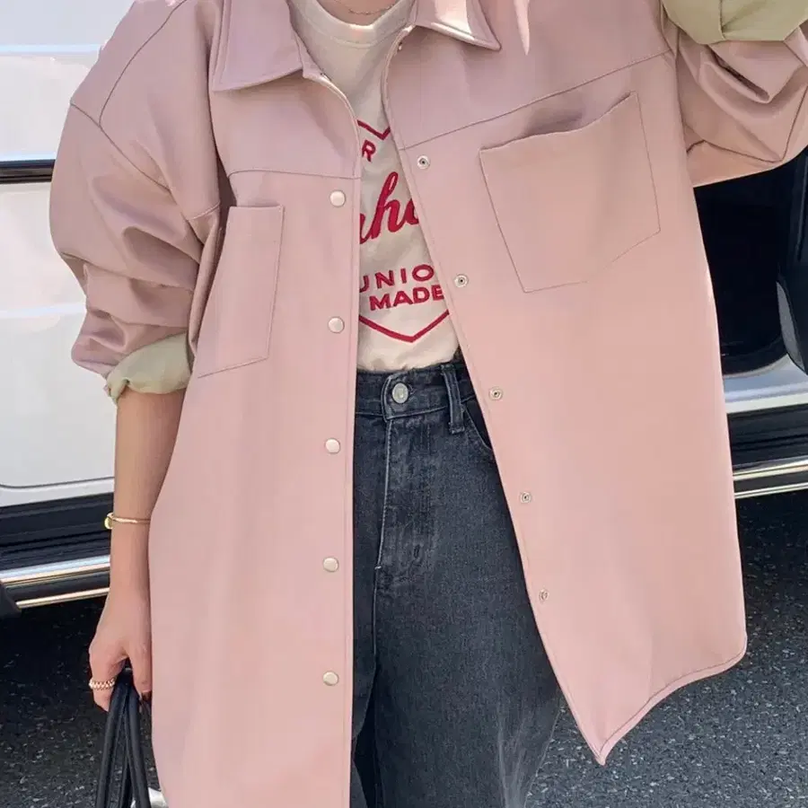 바이씨니 레더박시남방 핑크