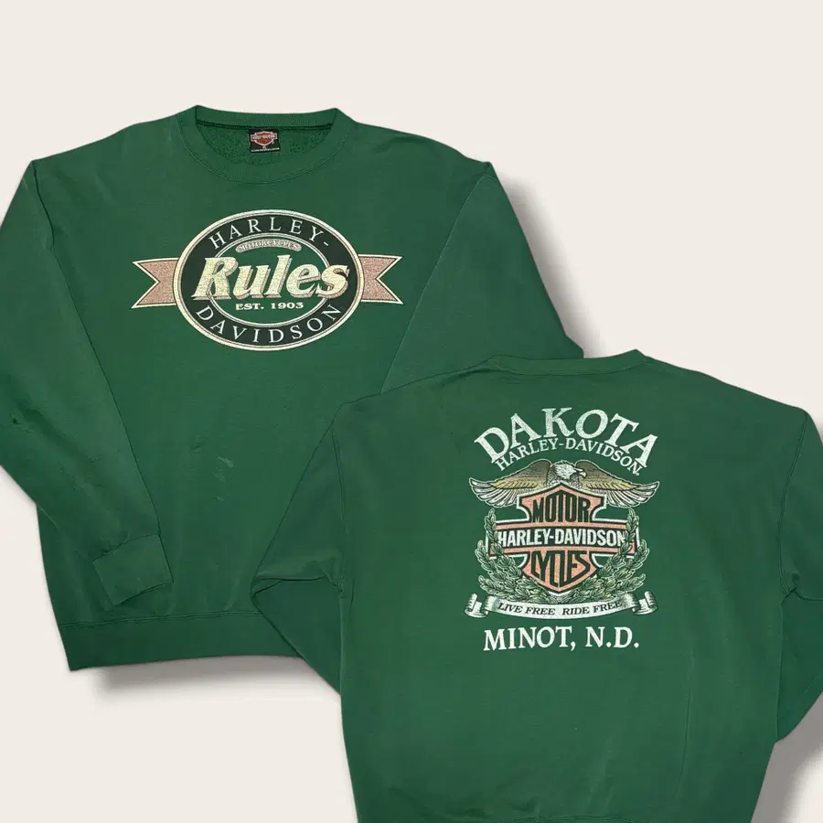 XL)90s 할리 데이비슨 빈티지 USA Made 스웻셔츠