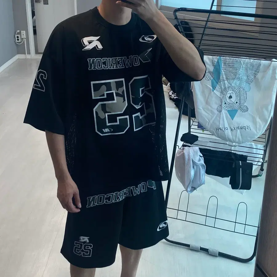 럭비 카모 25 메쉬 반팔 티셔츠