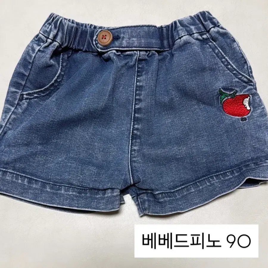 아기옷)베베드피노 데님 반바지 90