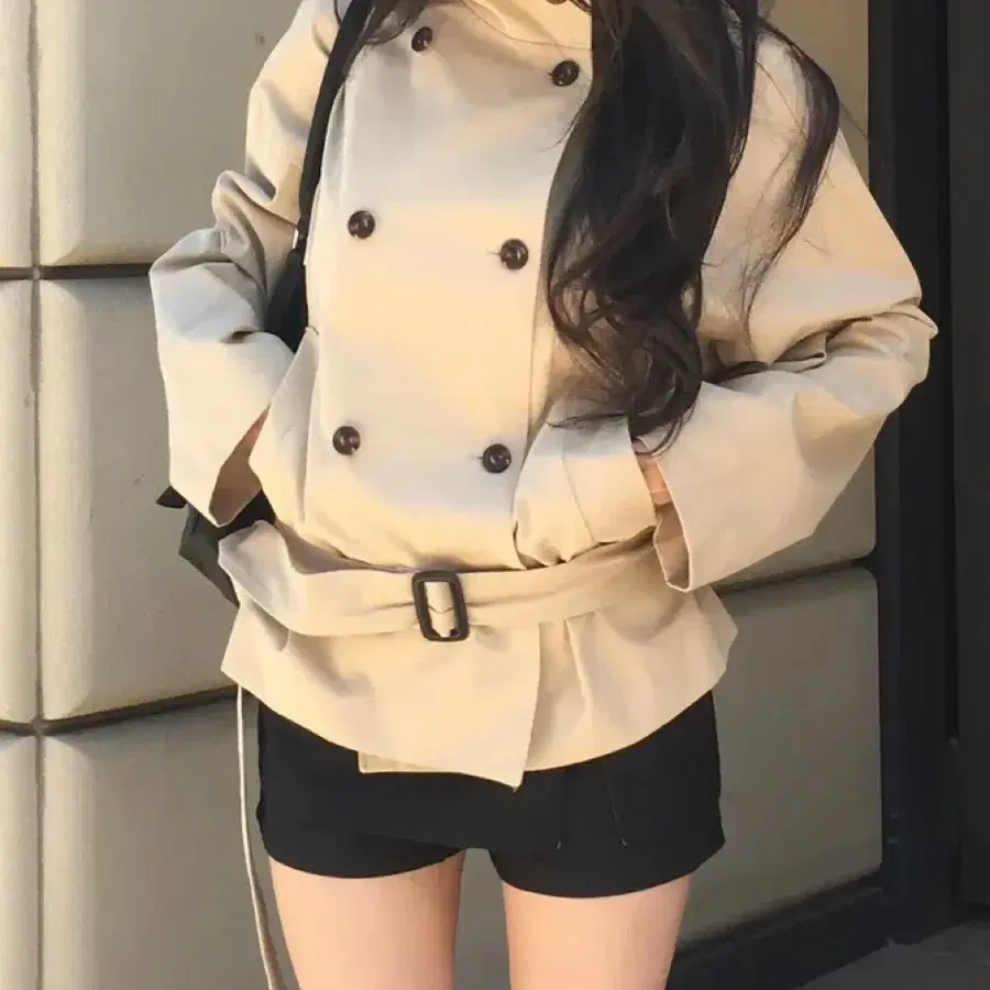숏트렌치코트