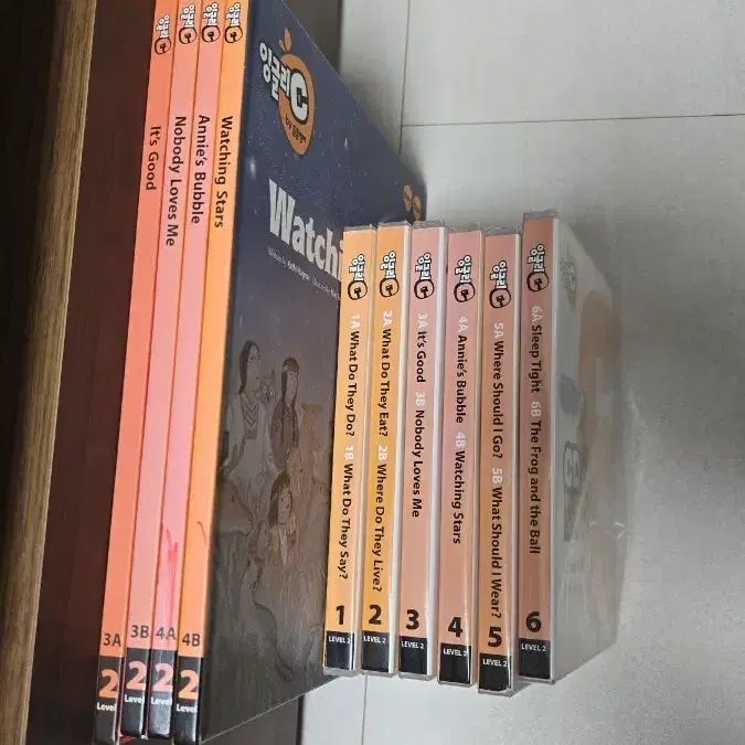 튼튼영어 잉글리c level2 책+cd,dvd