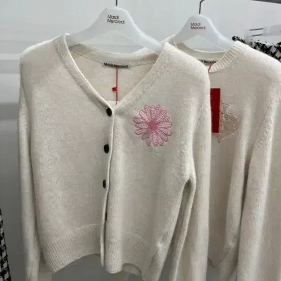 (정품) 마르디 메크르디 라쿤 블렌디드 가디건 니트가디건