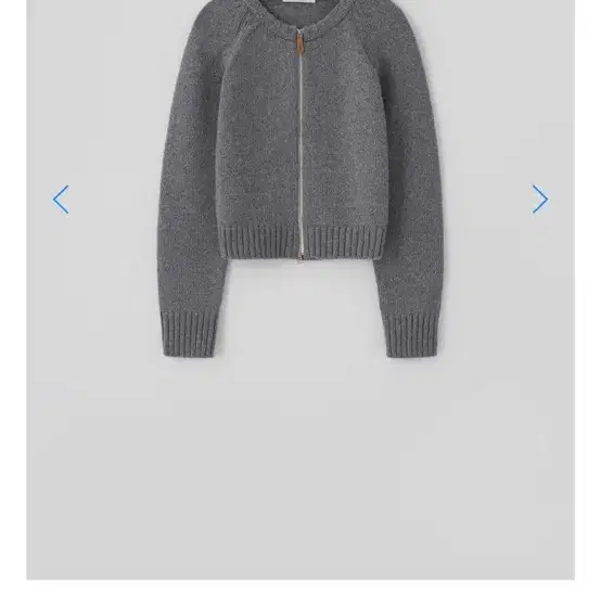 타낫 Easy round knit zip-up