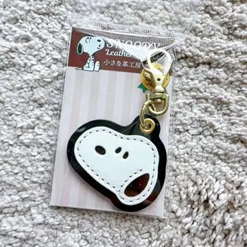 도치기 레더 스누피 참 블랙 소가죽 SNOOPY 2