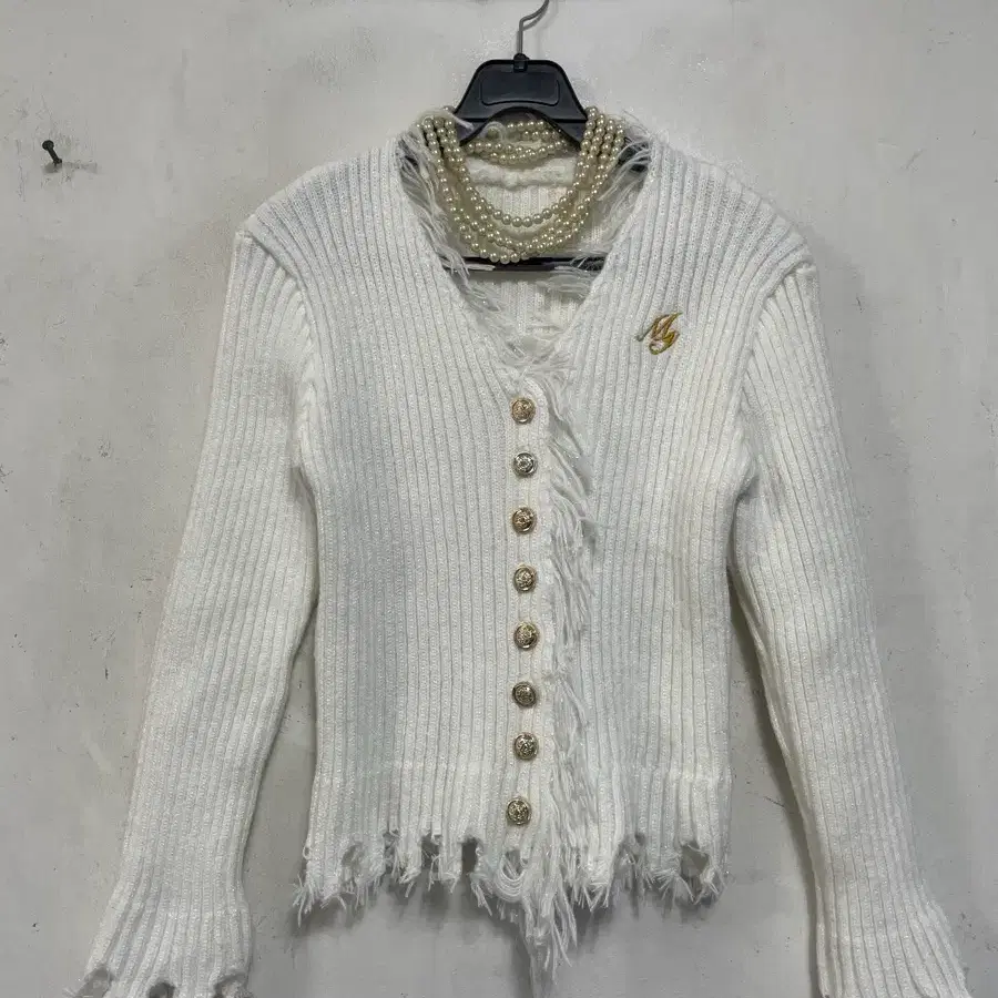 특가새)N7191 골지 니트 가디건.수술프린지.