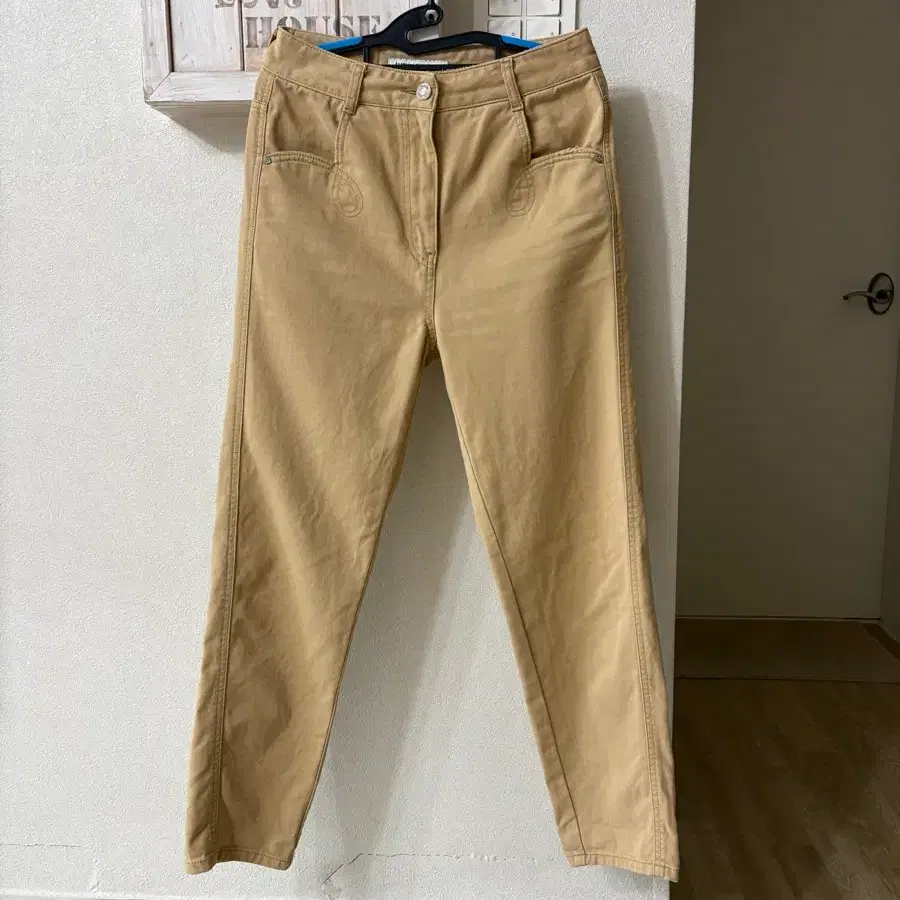 럭키슈에뜨 면바지 36 진베이지