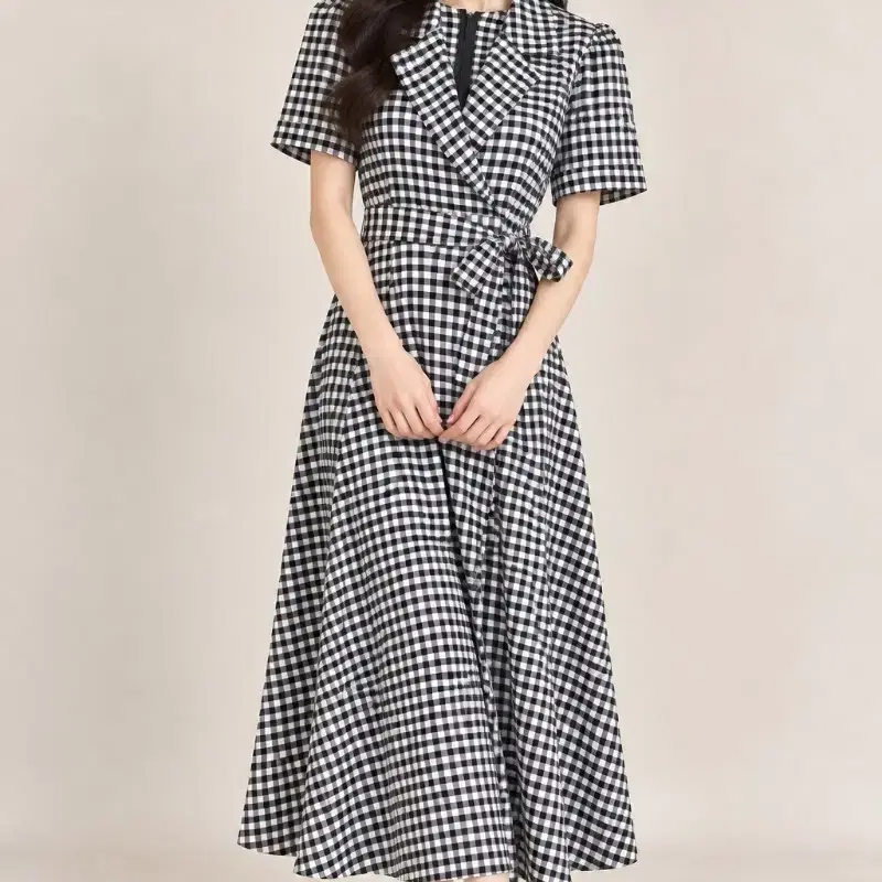 마랑 Marant 체크무늬 롱랩원피스 66