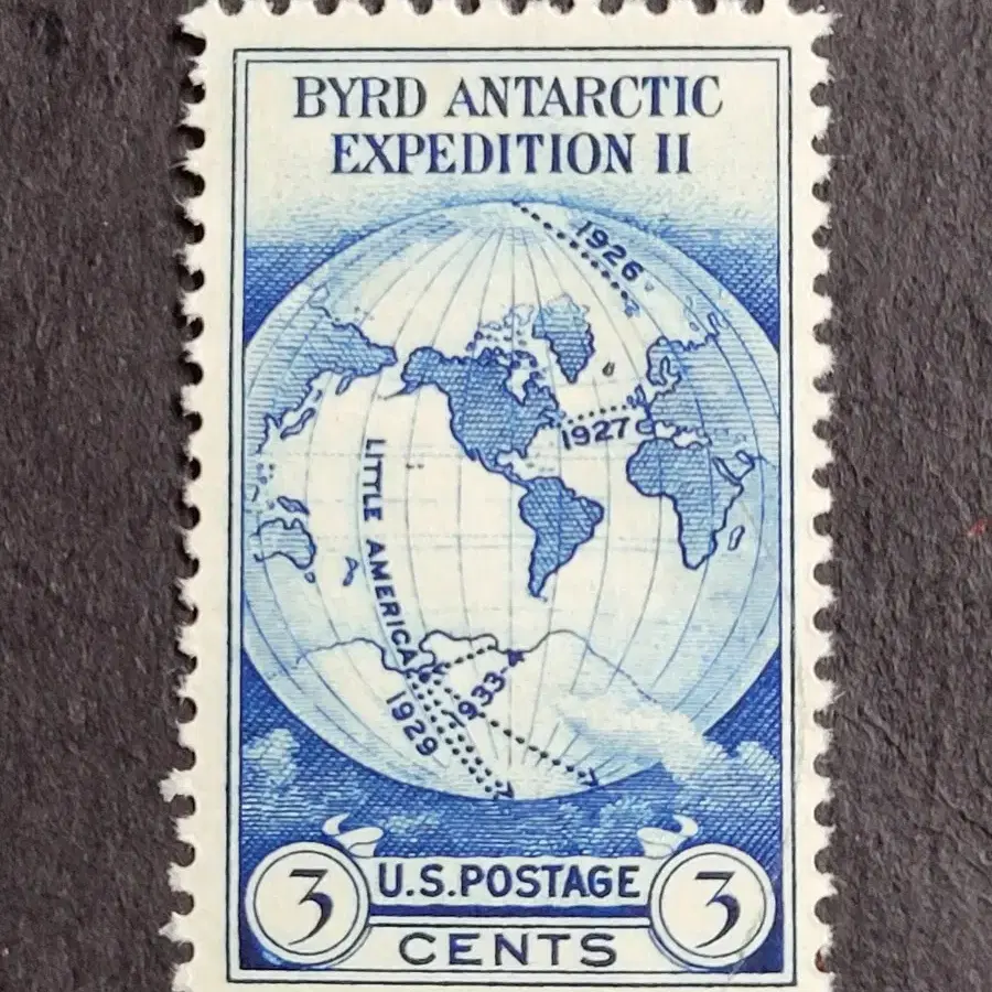 (미국우표)1933년 극지탐험가 리처드 버드 남극탐험기념 우표Richard E. Byrd