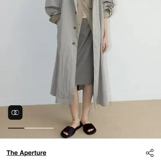 [The Aperture]디애퍼처 60S Vintage Trench Coat - Khaki