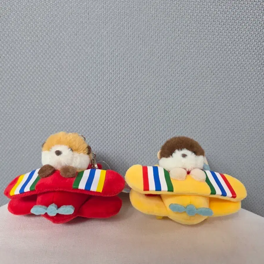 [정품/새상품] 비행기 랏코상 키링 봉제 인형 8cm 세트