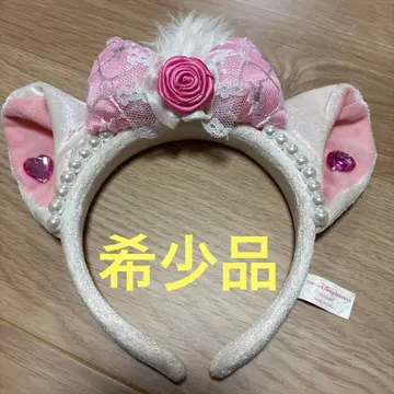 Disney 마리 머리띠 리본 장미