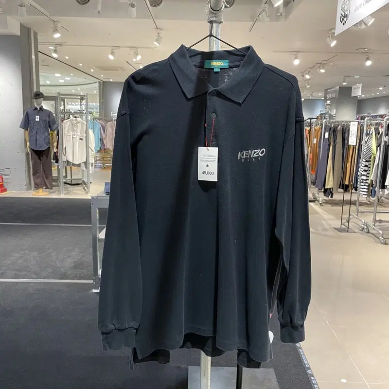 KENZO GOLF 코튼 카라 티셔츠 남성 L