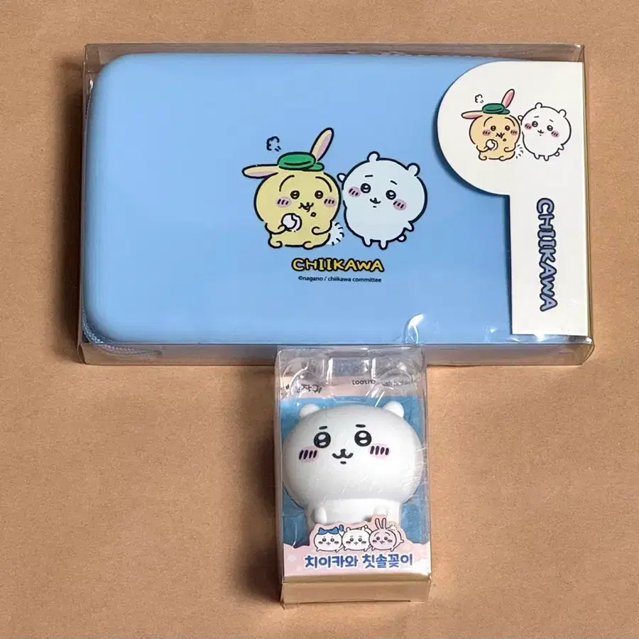 먼작귀 치이카와 2종 일괄(실리콘필통+칫솔꽂이)