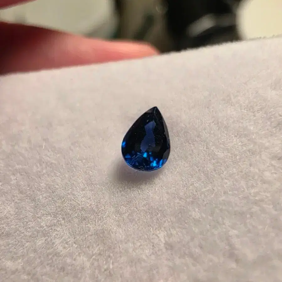 0.55ct 사파이어 페어컷 팬시 천연 사파이어
