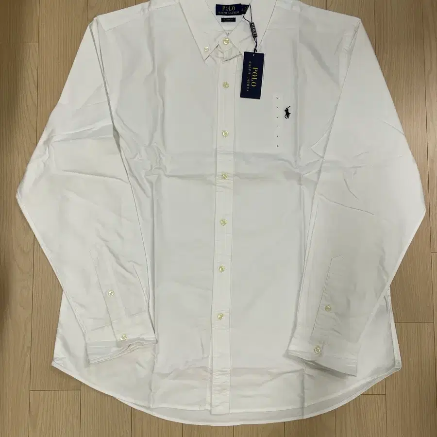 [새제품] 폴로 랄프로렌 Ralph Lauren 코튼 긴팔셔츠 화이트 L