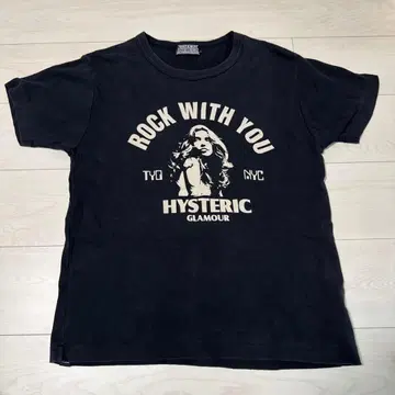 HYSTERIC GLAMOUR 반팔 T셔츠 블랙