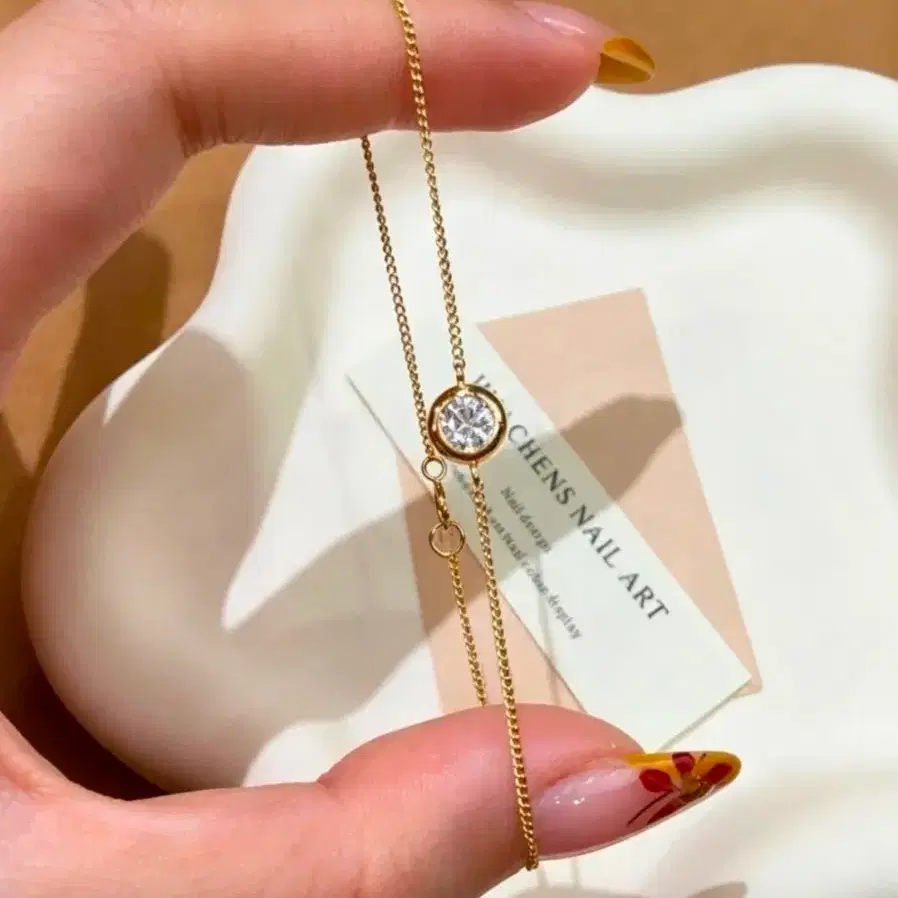 천연 다이아 팔찌 18k 3부 새상품