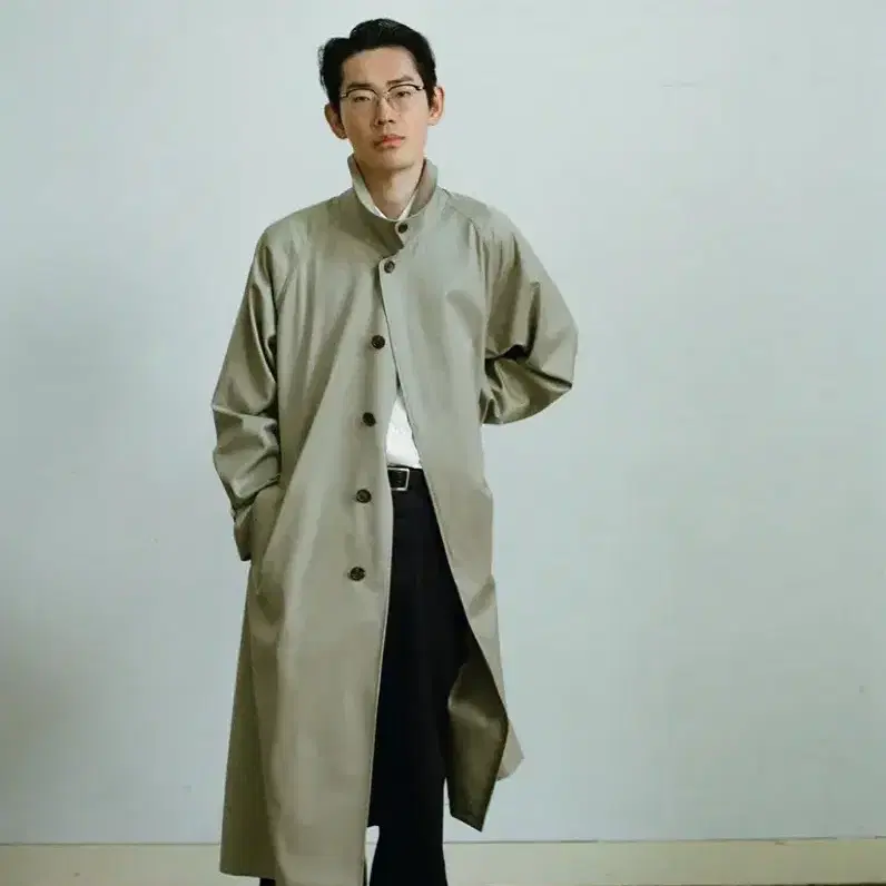 [5사이즈] CIOTA 시오타 코튼 발마칸 코트 베이지