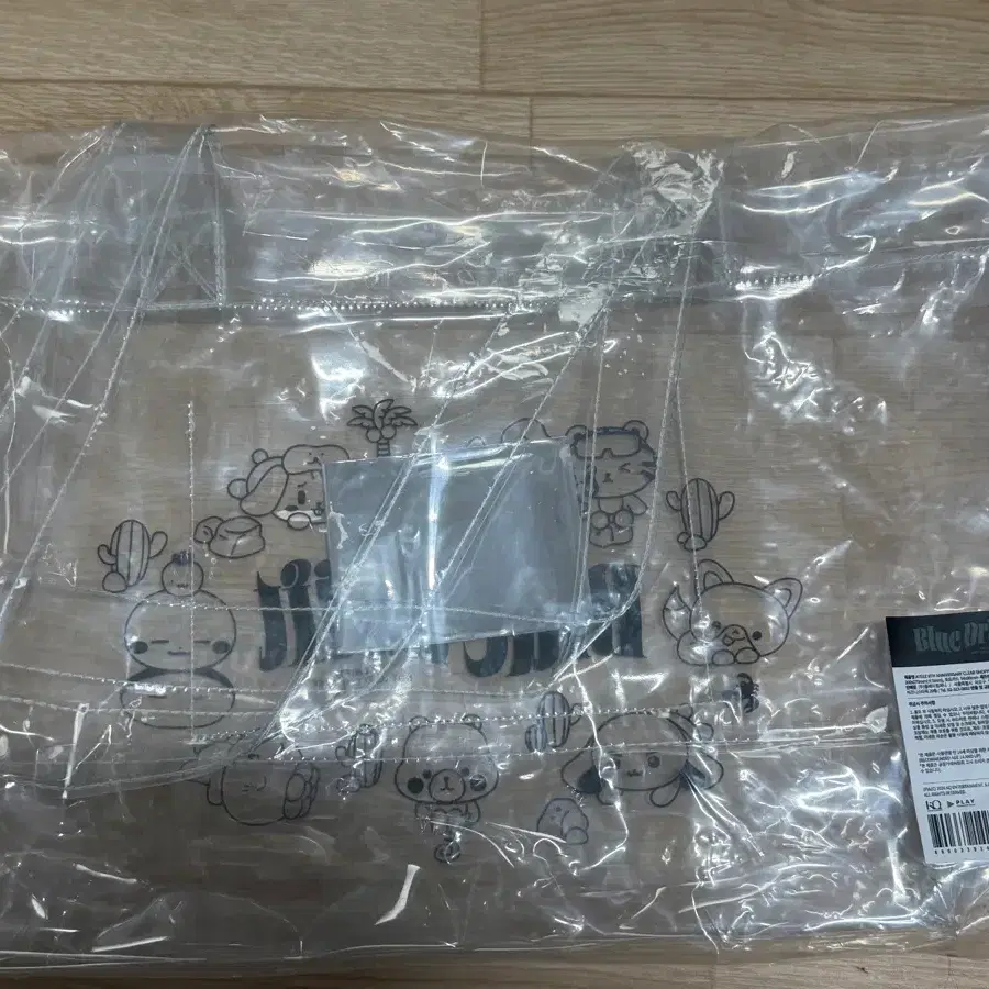(미개봉) 에이티즈 8주년 전시회 BLUE DRIFT 포카 최산 ateez san 8th Exhibition 클리어 쇼퍼백 팝업 popup 가방 CLEAR SHOPPER BAG