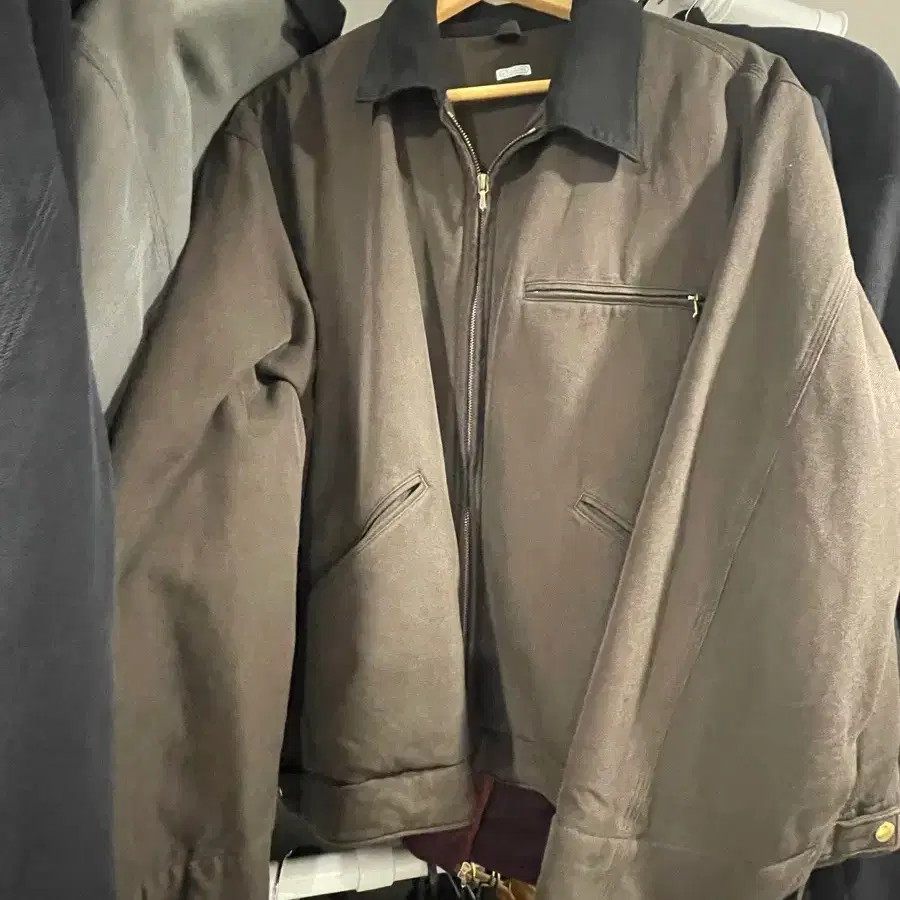 26aw apresse silk detroit jacket brown 3size