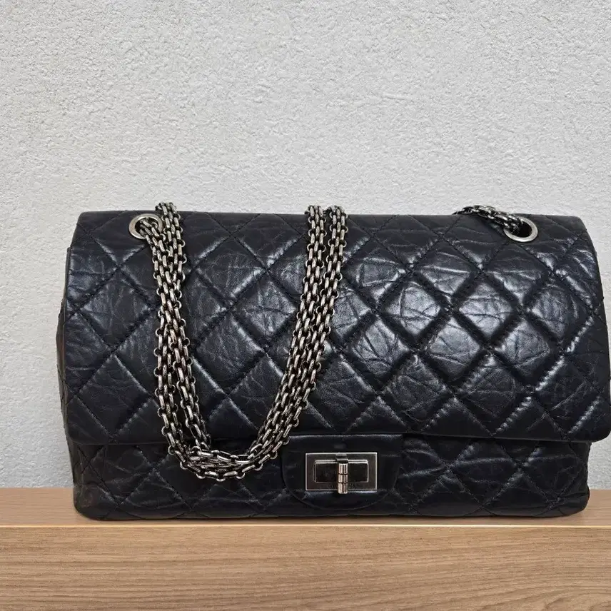 샤넬 2.55 빈티지 블랙 은장 사진 1