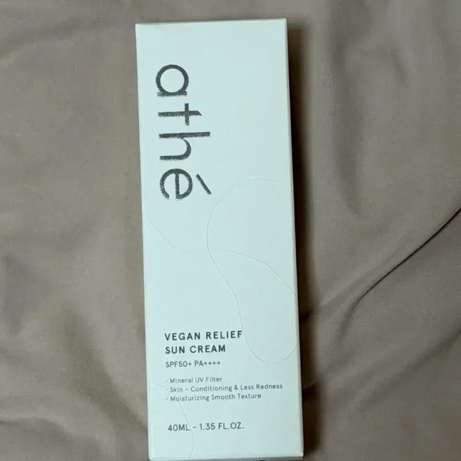 (새상품) 아떼 비건 릴리프 무기자차 선크림 40ml