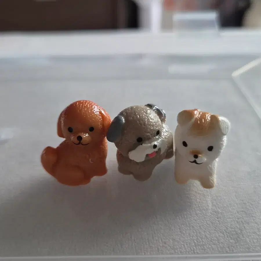 강아지 피규어 3종 세트