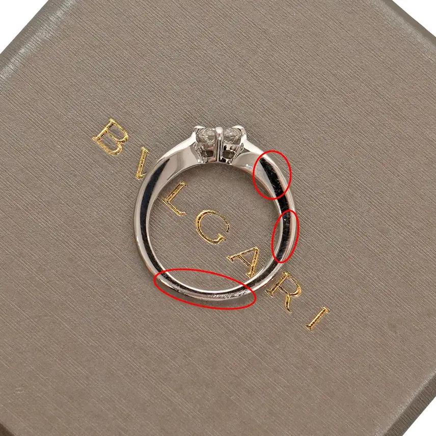 불가리 [중고명품] 토르첼로 베네치아 컬렉션 PT 다이아반지 0.5ct 48호 사진 5