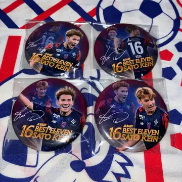 FC 도쿄 모바가챠 베스트 일레븐 캔뱃지 사토 메구미 4종 세트