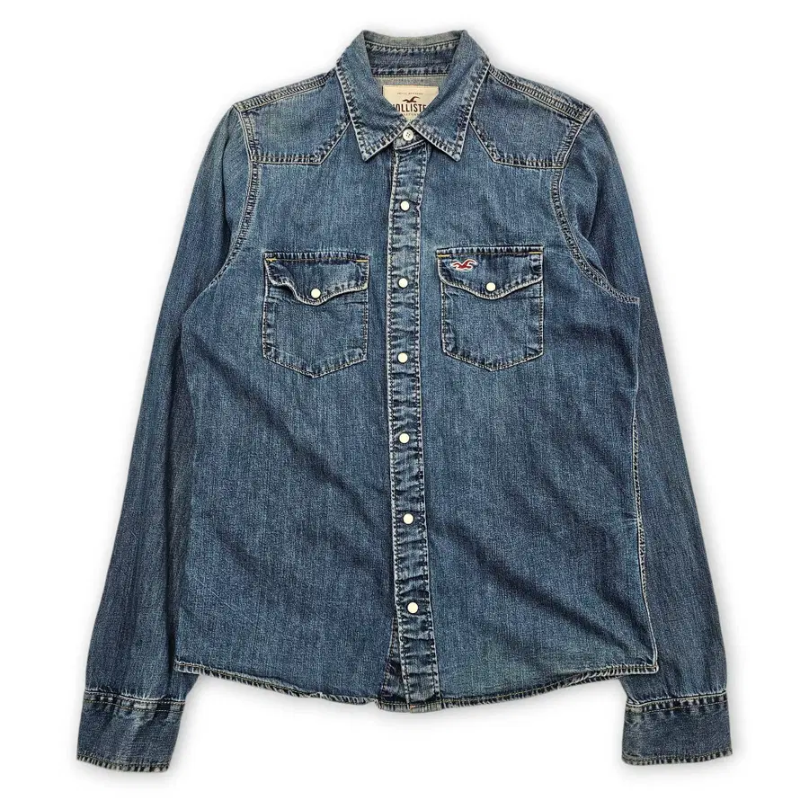 M HOLLISTER 홀리스터 데님셔츠