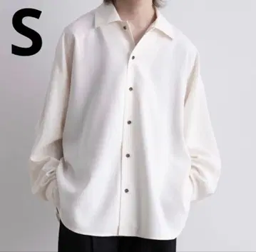 [ 새상품급 ] Casper John 루즈 휴지 셔츠 S 사이즈 아이보리