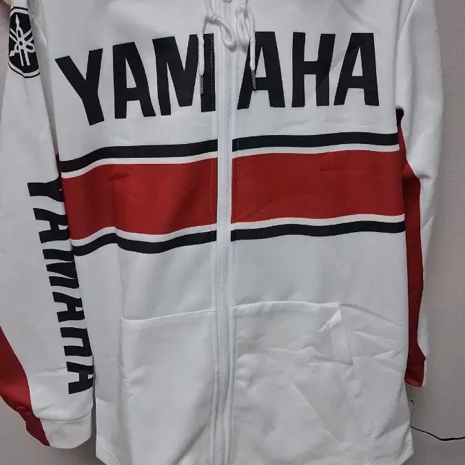 야마하(YAMAHA) 모터사이클 레이싱 팀 스타일의 집업 후드 자켓(2XL)