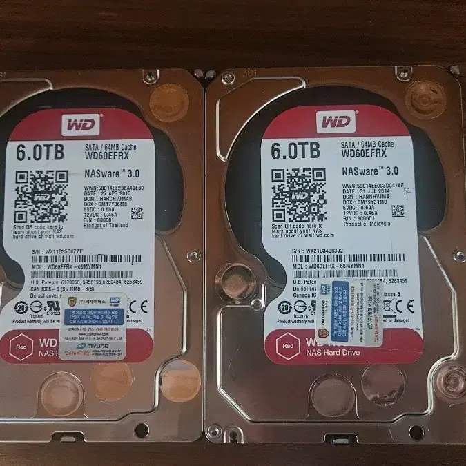 WD NAS Hdd 6Tb 웬디 나스하드디스크 6테라두개
