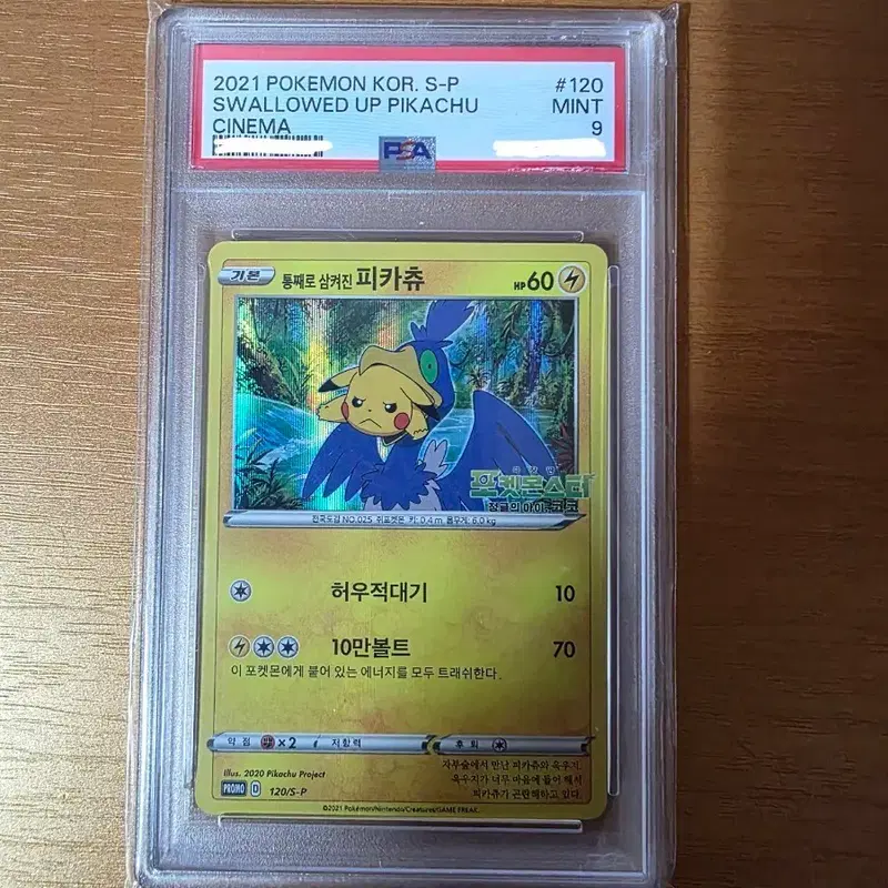 통삼피(통째로 삼켜진 피카츄) psa 9 영화프로모