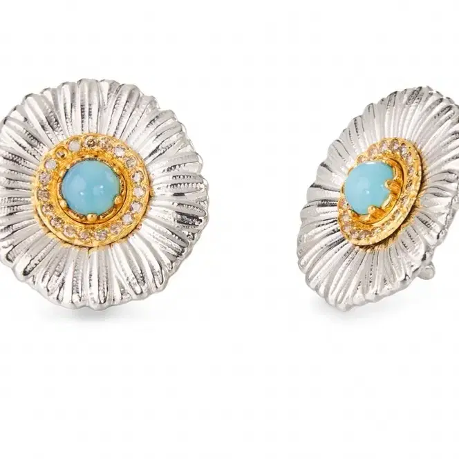 부첼라티 BUCCELLATI 블라썸 블루아게이트+다이아몬드 귀걸이 풀구성 사진 2
