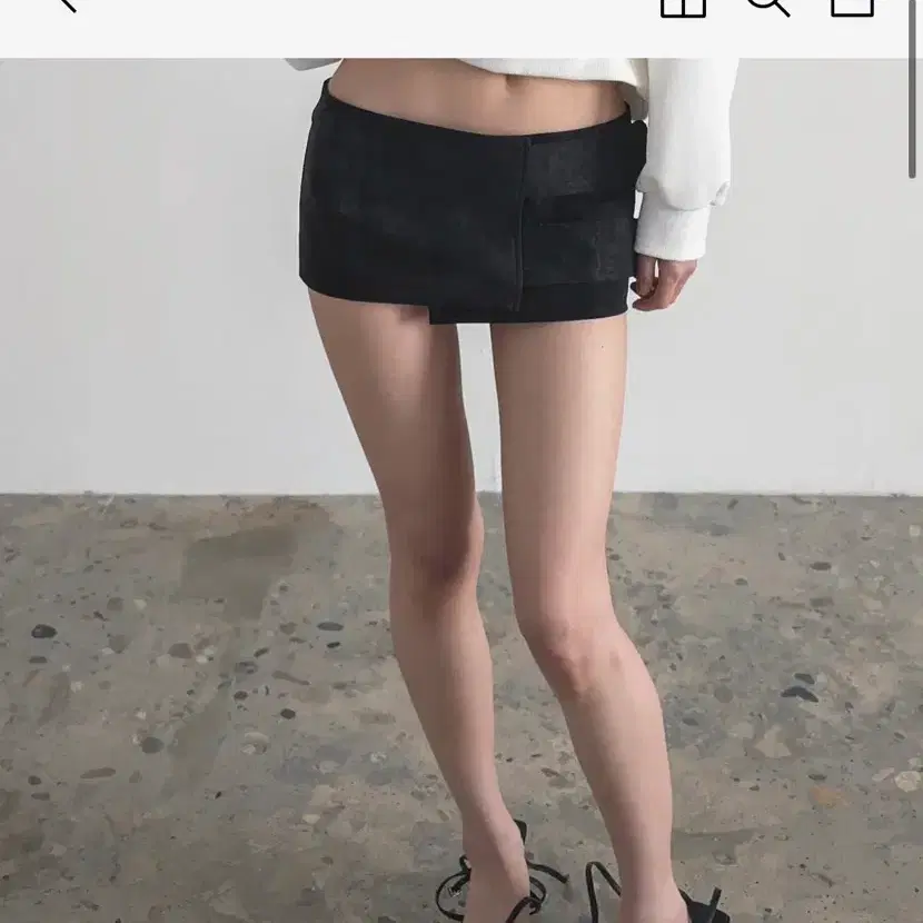 도그마엑스 치마 FAUX LEATHER WRAP SKIRT